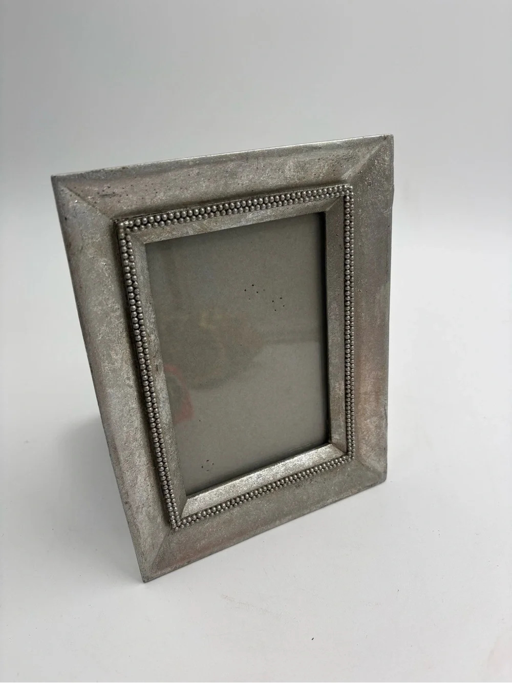 Classic Silver Beaded Picture Frame - Silver